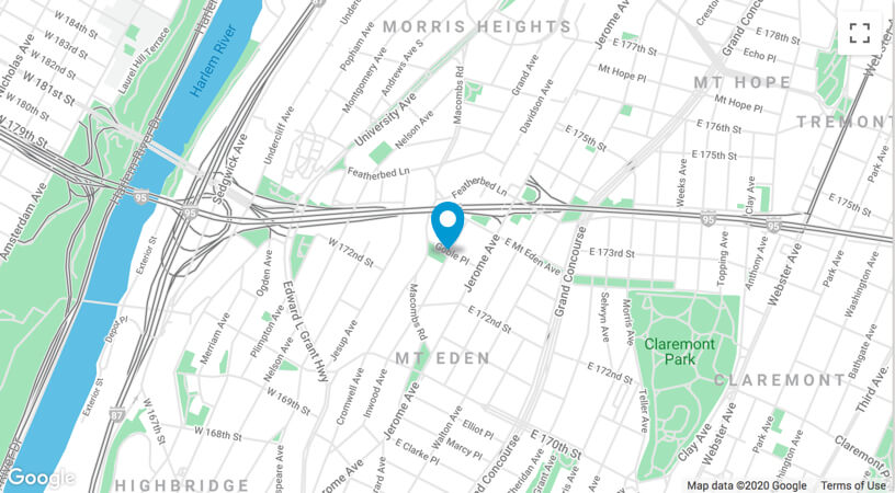 map to Sun River Health Inwood in the Bronx