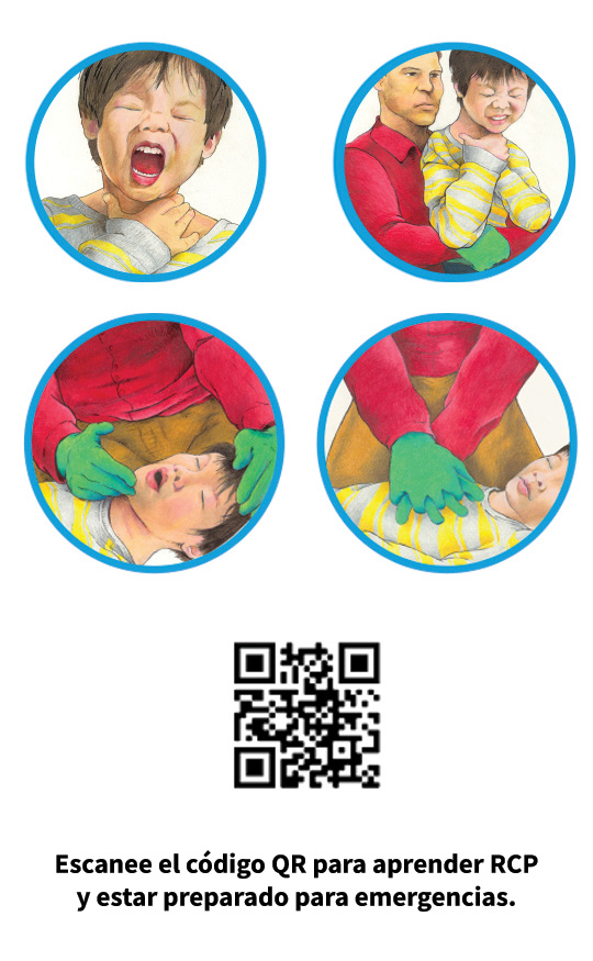 If a child is Choking Spanish